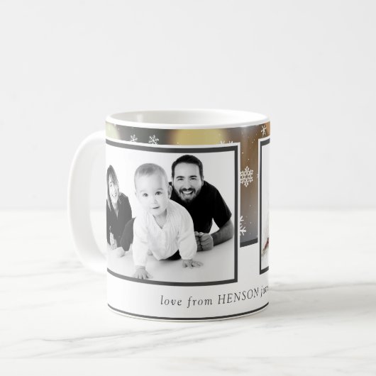 Kerstmis twee Aangepaste feestdag voor de fotoseri Koffiemok (Voorkant links)