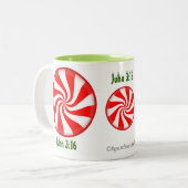 Kerstmis Tweekleurige Koffiemok (Voorkant links)