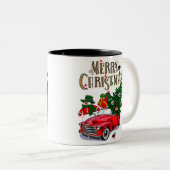  Kerstmis Tweekleurige Koffiemok (Voorkant rechts)