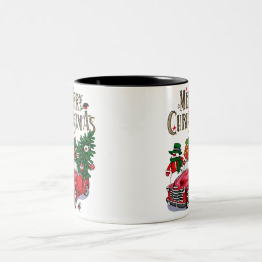  Kerstmis Tweekleurige Koffiemok (Center)