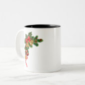 Kerstmis Tweekleurige Koffiemok (Voorkant links)