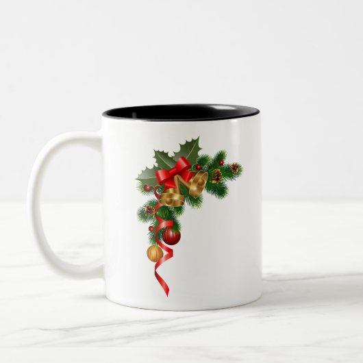 Kerstmis Tweekleurige Koffiemok (Links)