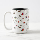 Kerstmis Tweekleurige Koffiemok (Links)