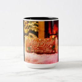 Kerstmis Tweekleurige Koffiemok