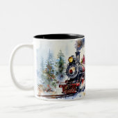 Kerstmis Tweekleurige Koffiemok (Links)