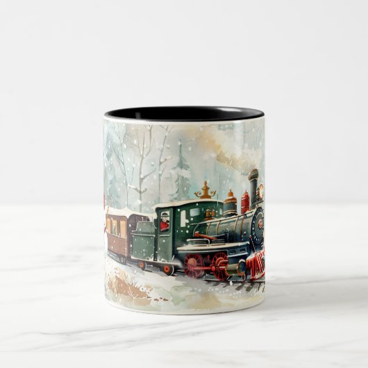 Kerstmis Tweekleurige Koffiemok (Center)