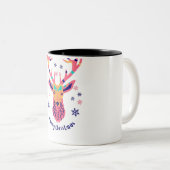 Kerstmis Tweekleurige Koffiemok (Voorkant rechts)