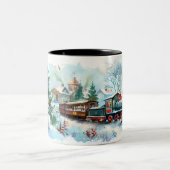 Kerstmis Tweekleurige Koffiemok (Center)