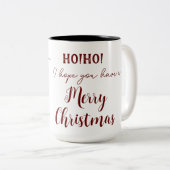 Kerstmis Tweekleurige Koffiemok (Voorkant rechts)