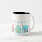 Kerstmis Tweekleurige Koffiemok (Voorkant rechts)