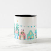 Kerstmis Tweekleurige Koffiemok (Center)