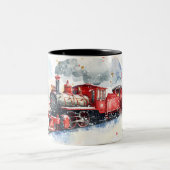 Kerstmis Tweekleurige Koffiemok (Center)