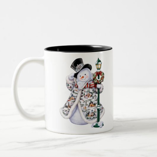 Kerstmis Tweekleurige Koffiemok (Links)