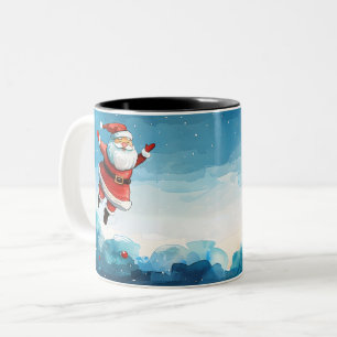 Kerstmis Tweekleurige Koffiemok