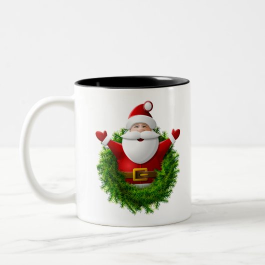 Kerstmis Tweekleurige Koffiemok (Links)