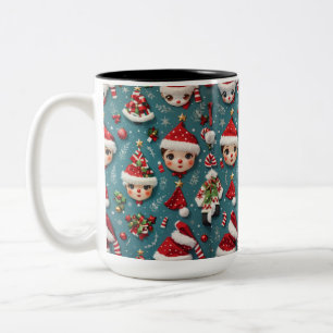 Kerstmis Tweekleurige Koffiemok