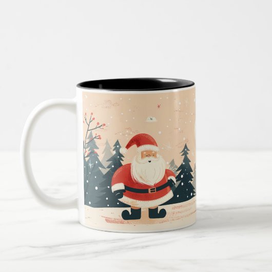 Kerstmis Tweekleurige Koffiemok (Links)