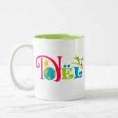 Kerstmis Tweekleurige Koffiemok (Links)