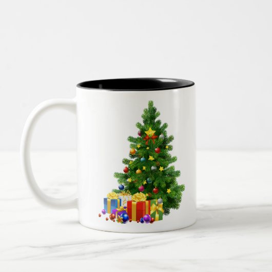 Kerstmis Tweekleurige Koffiemok (Links)