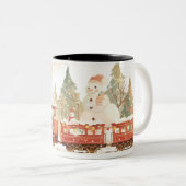 Kerstmis Tweekleurige Koffiemok (Voorkant rechts)