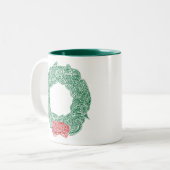 Kerstmis Tweekleurige Koffiemok (Voorkant links)