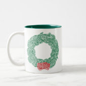 Kerstmis Tweekleurige Koffiemok (Links)