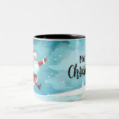 Kerstmis Tweekleurige Koffiemok (Center)