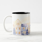 Kerstmis Tweekleurige Koffiemok (Links)