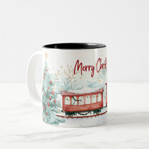 Kerstmis Tweekleurige Koffiemok