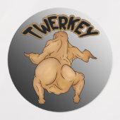 Kerstmis Twerkey Labels (Design 2)