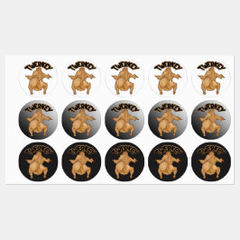 Kerstmis Twerkey Labels