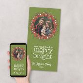 Kerstmis - twijgen en bessen feestdagenkaart