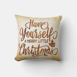 Kerstmis typografie 01 kussen