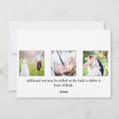 Kerstmis typografie fotokaart voor- en achterkant feestdagenkaart (Achterkant)