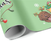 Kerstmis Typografie Inpakpapier (Rol Hoek)