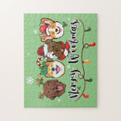 Kerstmis Typografie Legpuzzel (Verticaal)
