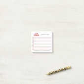 Kerstmis typografie ontwerp post-it® notes (Op bureau)