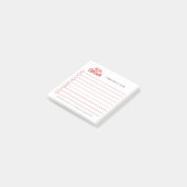 Kerstmis typografie ontwerp post-it® notes (Schuin)