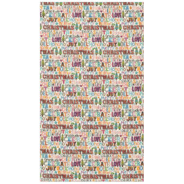 Kerstmis typografie tafelkleed