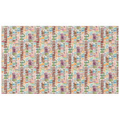 Kerstmis typografie tafelkleed (Voorkant (Horizontaal))