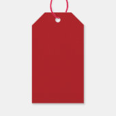 KERSTMIS Typografie Zelfgemaakt met Liefde Cadeaulabel (Achterkant)