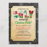 Kerstmis Ugly Sweater Jumper Party Dinner Invite Kaart<br><div class="desc">Fun kerstfeestontwerp. VERANDERT EENVOUDIG DE TEKST OM UW PARTIJ AAN TE PASSEN. Achterontwerp inbegrepen</div>