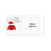 Kerstmis Ugly Sweater Return Address Label (Voorkant)