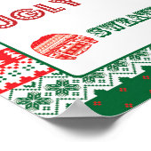 Kerstmis - Ugly Sweater - Tacky - Sign Poster (Hoek)