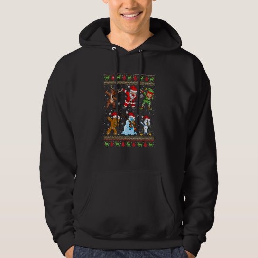 Kerstmis, Ugly Xmas Sweater Santa Dab Squa (Voorkant)