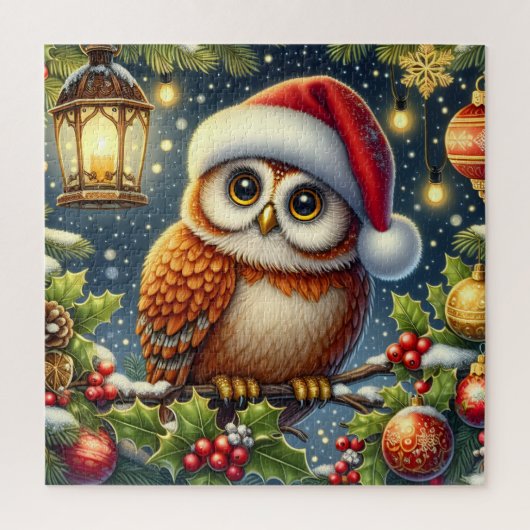Kerstmis Uil Puzzel (Verticaal)