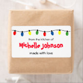 Kerstmis Uit de keuken van zelfgemaakte voedseleti Etiket (Insitu)