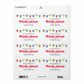 Kerstmis Uit de keuken van zelfgemaakte voedseleti Etiket (Full Sheet)