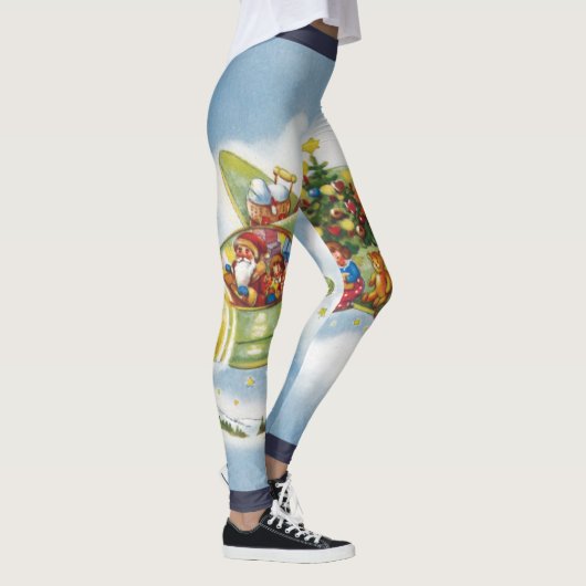 Kerstmis uit grootmoeders tijd, Kerstman die in ee Leggings (Rechts)