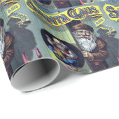 Kerstmis uit grootmoeders tijd, Kerstman en Zijn W Cadeaupapier (Rol Hoek)